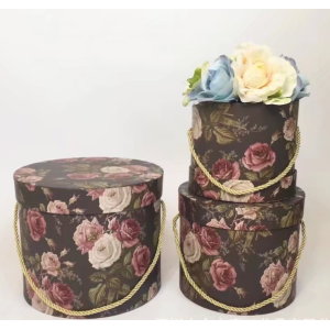 Flower Box Set Three With Floral Patterns